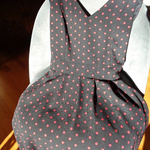 Retro black and red dress - Picture 5 of 11